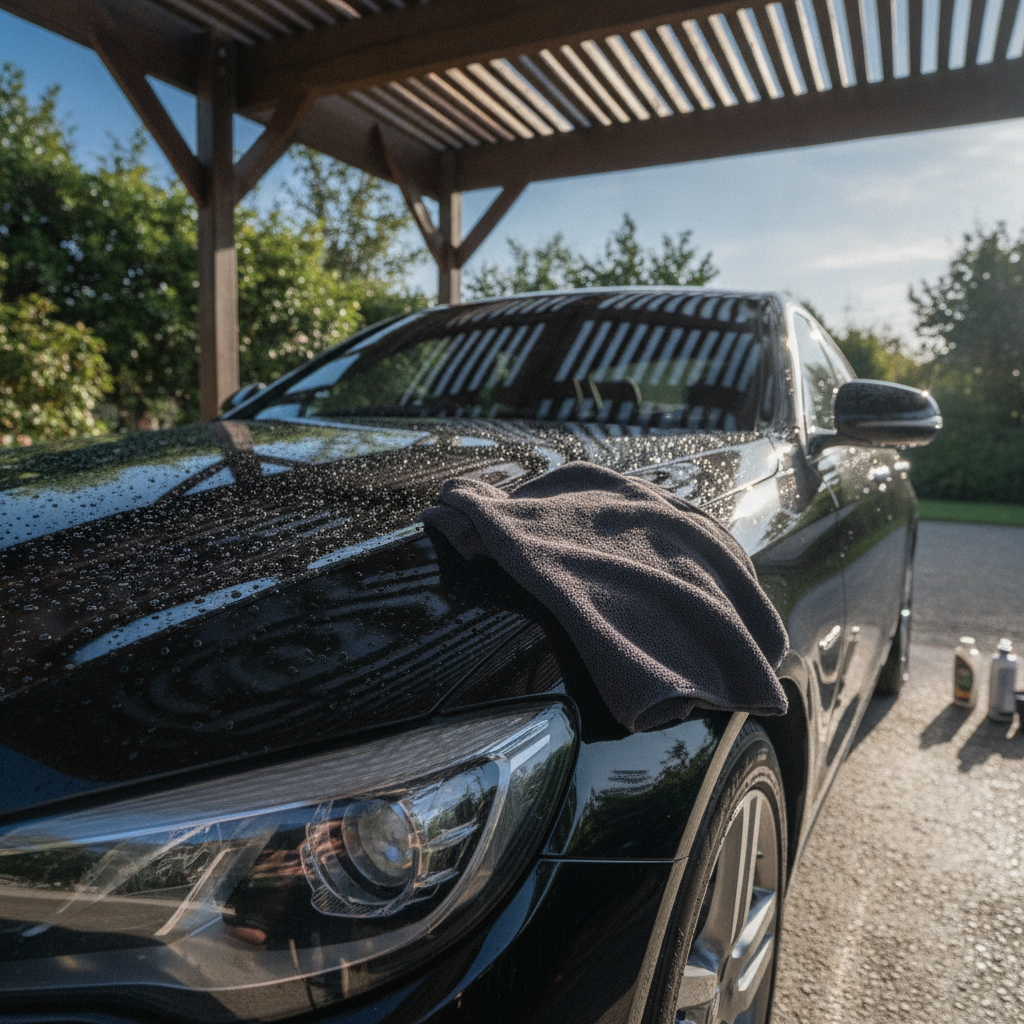 done Car Wax Treatment - No Face and No Text